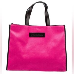 Burberry Pink Canvas Tote Bag